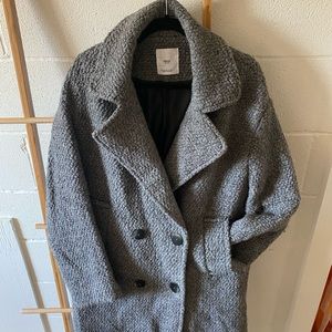 Mango boucle wool coat